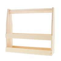 Houten bierkratje voor 4 flesjes